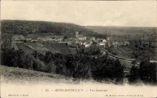 CPA Buno Bonnevaux Essonne, Vue générale