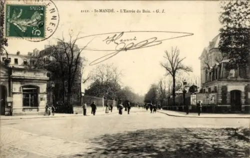 CPA St. Mandé Val-de-Marne, L'Entrée du Bois
