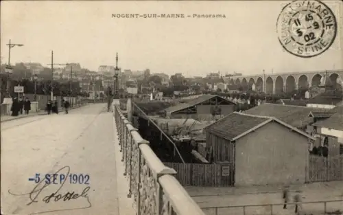 CPA Nogent sur Marne Val-de-Marne, Panorama