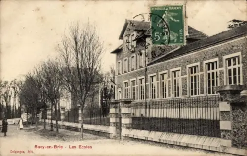 CPA Sucy en Brie Val-de-Marne, Les Ecoles