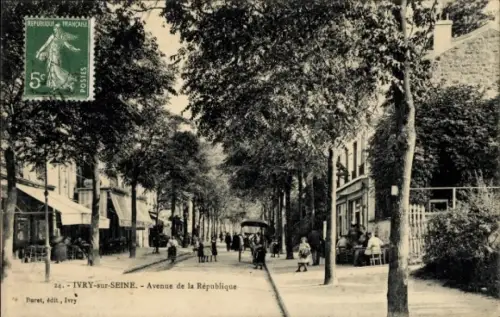 CPA Ivry-sur-Seine Val de Marne, Avenue de la République