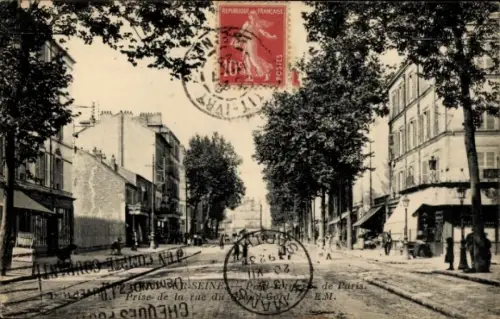 Ak Ivry sur Seine Val de Marne, Prise de la rue du Grand Gord, Straßenpartie