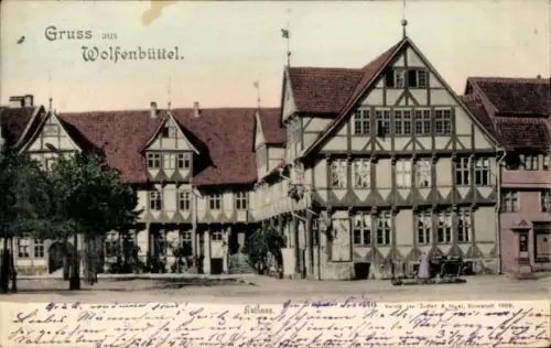 Ak Wolfenbüttel in Niedersachsen, Rathaus