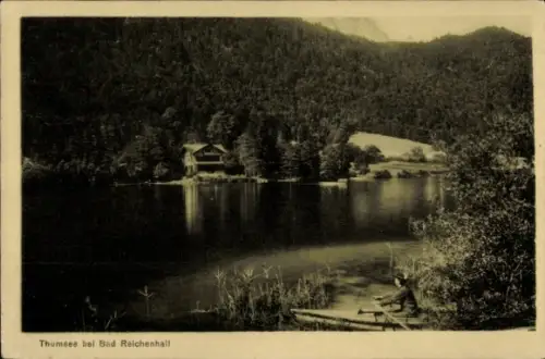 Ak Thumsee Karlstein Bad Reichenhall Oberbayern, Thumsee, Bad Reichenhall, See, Natur, Landschaft