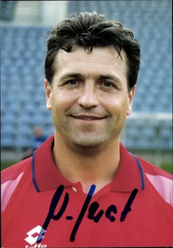 Autogrammkarte Trainer Wolfgang Jerat, Wuppertaler SV, Autogramm