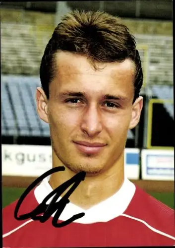 Autogrammkarte Fußballer Sascha Lenhart, Wuppertaler SV, Autogramm