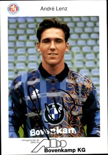 Autogrammkarte Fußballer André Lenz, Wuppertaler SV, Autogramm