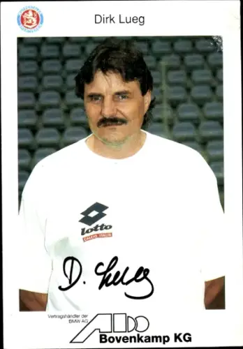 Autogrammkarte Zeugwart Dirk Lueg, Wuppertaler SV, Autogramm
