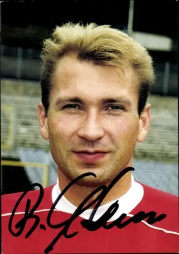 Autogrammkarte Fußballer Richard Mademann, Wuppertaler SV, Autogramm