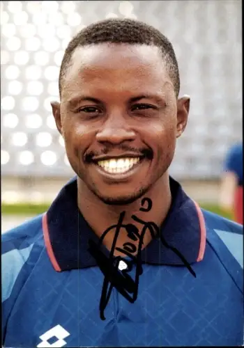 Autogrammkarte Fußballer Daniel Ngombo, Wuppertaler SV, Autogramm
