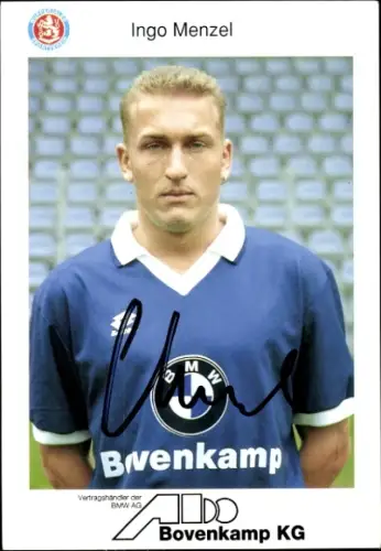 Autogrammkarte Fußballer Ingo Menzel, Wuppertaler SV, Autogramm