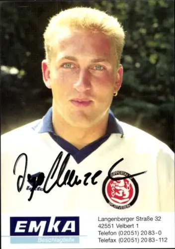 Autogrammkarte Fußballer Ingo Menzel, Wuppertaler SV, Autogramm