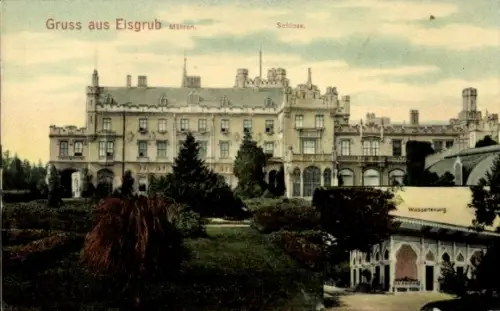 Ak Lednice Eisgrub Südmähren, Schloss