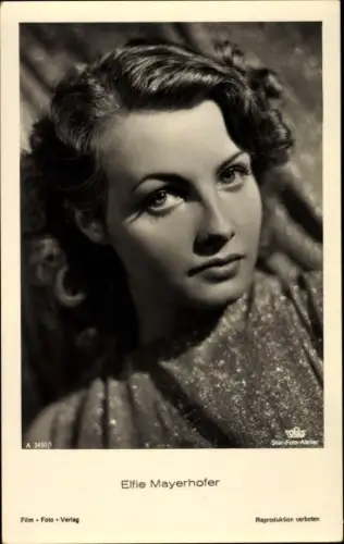 Ak Schauspielerin Elfie Mayerhofer, Portrait
