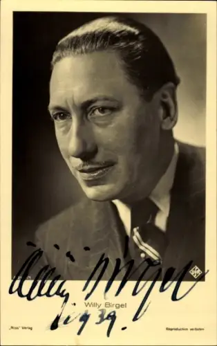 Ak Schauspieler Willy Birgel, Portrait, Ross