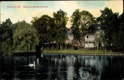 Ak Haarlem Nordholland Niederlande, Haarlemmerhoutpark