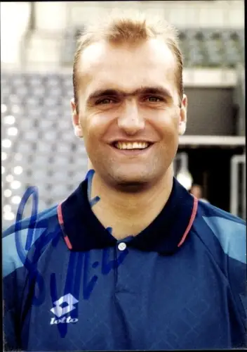 Autogrammkarte Fußballer Gerrit Meinke, SV Wuppertal, Autogramm