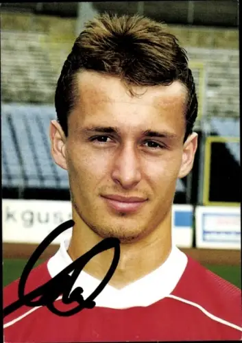 Autogrammkarte Fußballer Sascha Lenhart, Wuppertaler SV, Autogramm