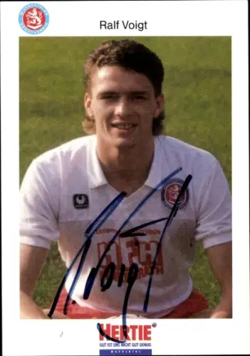 Autogrammkarte Fußballer Ralf Voigt, SV Wuppertal, Autogramm