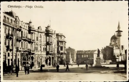 Foto Ak  Constanța Konstanza Rumänien, Piața Ovidiu
