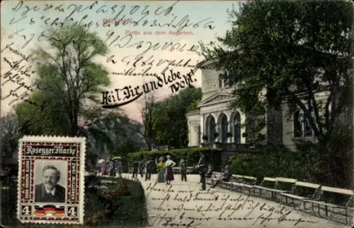 Ak Brno Brünn Südmähren, Augarten