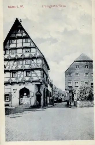 Ak Soest in Westfalen, Freiligrath Haus