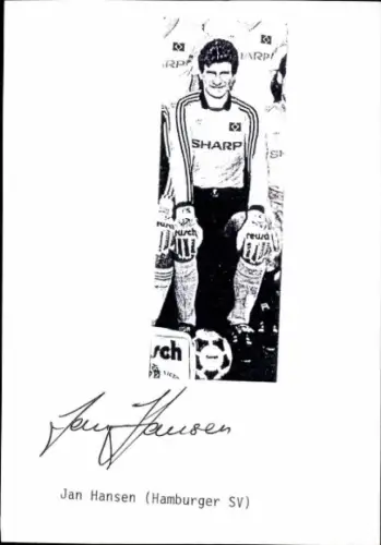 Autogramm Fußballer Jan Hansen, Hamburger SV, Portrait