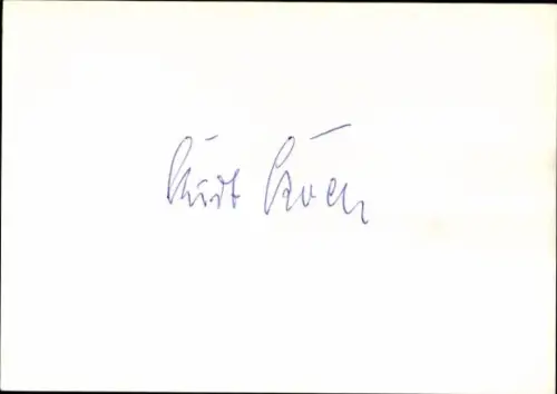 Autogramm Fußballer Kurt Koch, Hamburger SV