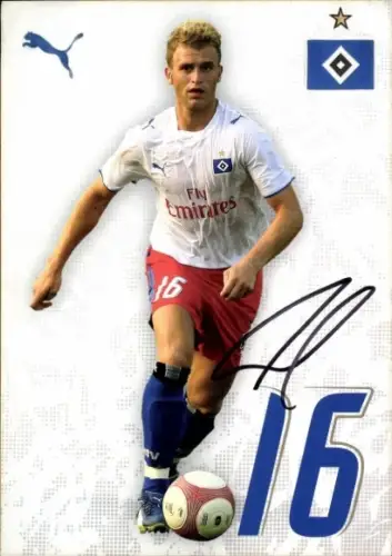 Autogrammkarte Fußballer René Klingbeil, Hamburger SV, Autogramm