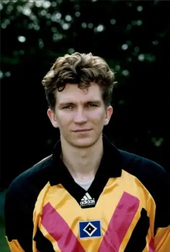 Autogrammkarte Fußballer Jan Hansen, Hamburger SV, Autogramm