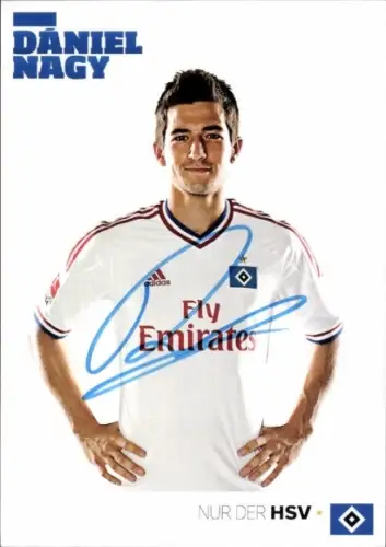 Autogrammkarte Fußballer Daniel Nagy, Hamburger SV, Autogramm