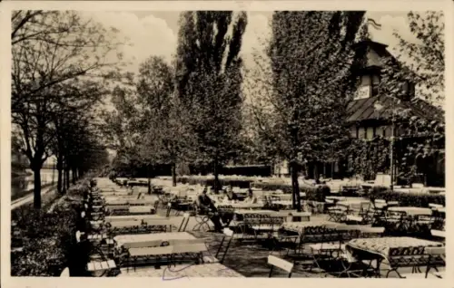 Ak Berlin Steglitz Lichterfelde, Restaurant Sommerbad Lichterfelde