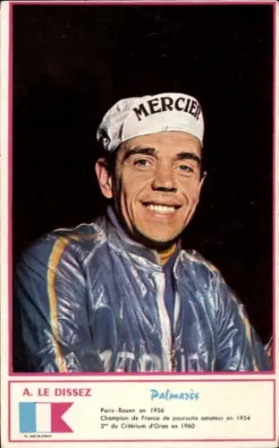 Ak Radrennfahrer André Le Dissez, Portrait