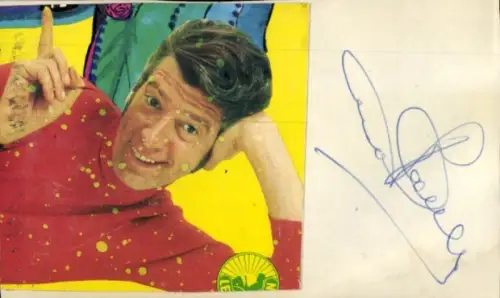 Autogrammkarte Rudi Carrell, Portrait, Autogramm