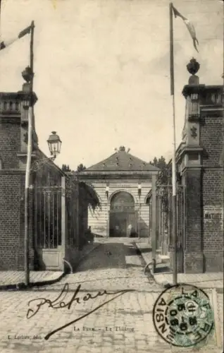 Ak La Fere Aisne, Le Theatre, Tor, Theater