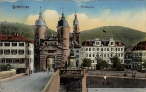 Ak Heidelberg am Neckar,  Brückentor,  Architektur, 