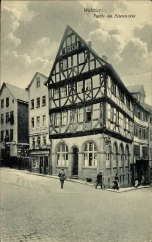 Ak Wetzlar an der Lahn,  Partie am Eisenmarkt, RASER SALON,  Architektur