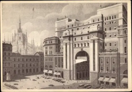 Ak Milano Mailand Lombardia, Hotel Ambasciatori