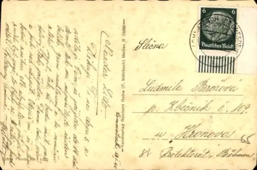 Ak Lommatzsch Sachsen, Kirche