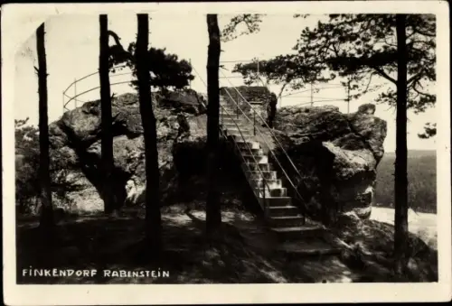 Ak Polesí Rynoltice Finkendorf Region Reichenberg, Rabenstein