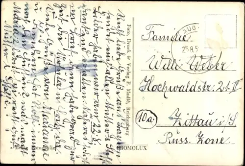 Ak Polesí Rynoltice Finkendorf Region Reichenberg, Rabenstein