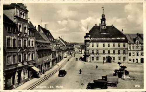 Ak Oederan in Sachsen, Markt