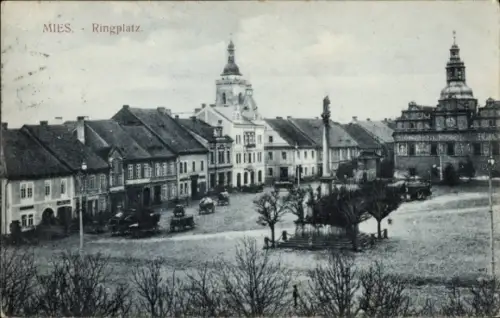 Ak Stříbro Mies Region Pilsen, Ringplatz