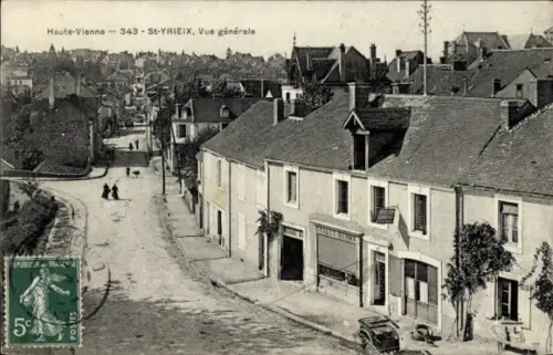 Ak St. Yrieix Haute Vienne, Vue générale, Straßenpartie