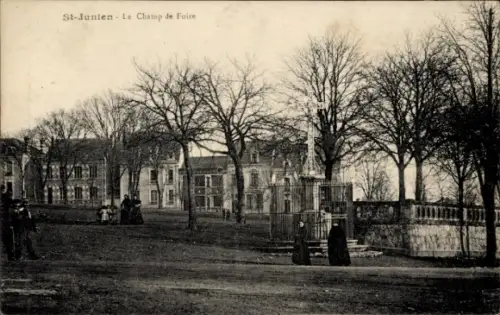 Ak Saint Junien Haute Vienne, Le Champ de Foire