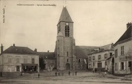 Ak Vert le Grand Essonne, Eglise Saint Germain
