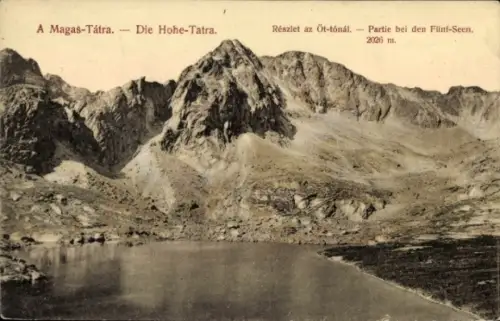 Ak Hohe Tatra Polen, Partie bei den Fünf-Seen