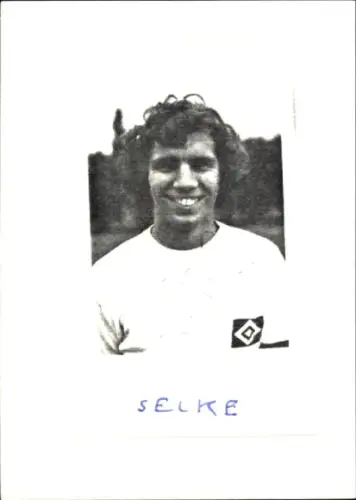 Autogramm Fußballer Günther Selke, Portrait, Hamburger SV