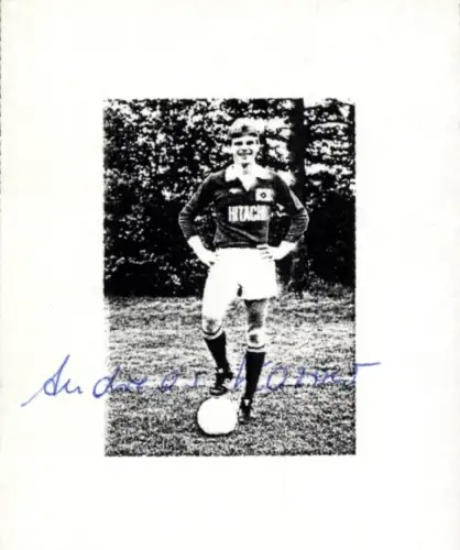 Autogramm Fußballer Andreas Karow, Portrait, Hamburger SV