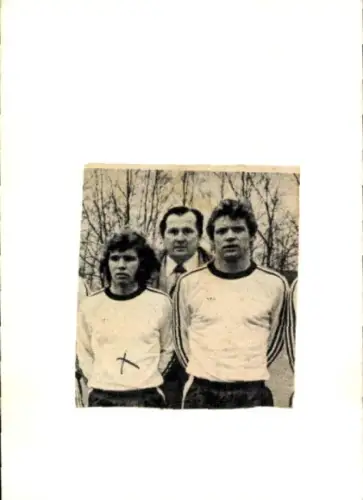 Autogramm Fußballer Günther Selke, Portrait, Hamburger SV, Zeitungsausschnitt